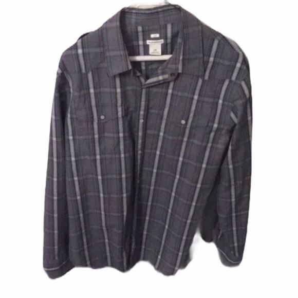 Club Monaco Plaid Button Down Men's size Large - Picture 1 of 5